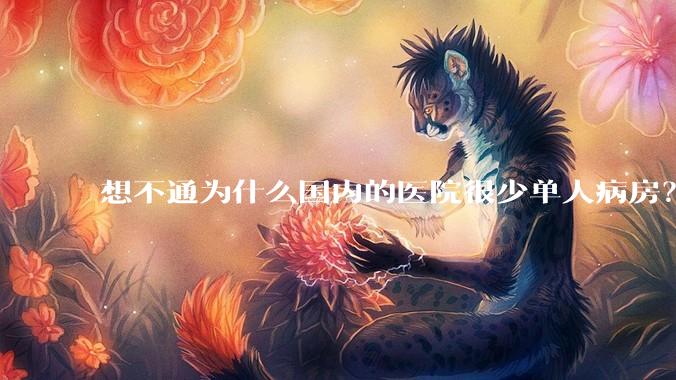 想不通为什么国内的医院很少单人病房？